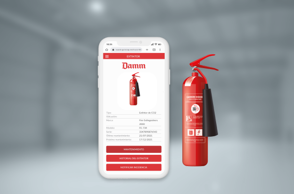 Gestión digital del mantenimiento de extintores en Grupo Damm